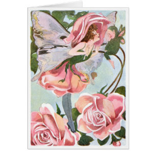 Rose Flower Fairy - Card
