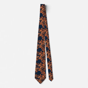 Rose Flower Groom Wedding Tie