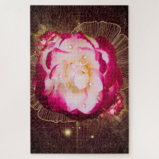 Rose, flower, pink 1 jigsaw puzzle (Vertical)