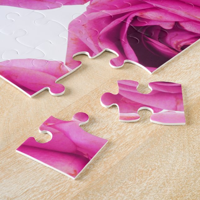 Rose Flower Pink Jigsaw Puzzle (Side)