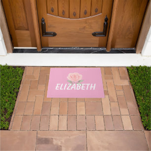Rose Flower Pink Name  Doormat