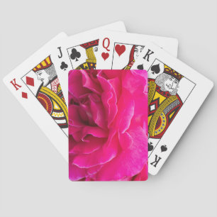 Rose flower playing cards