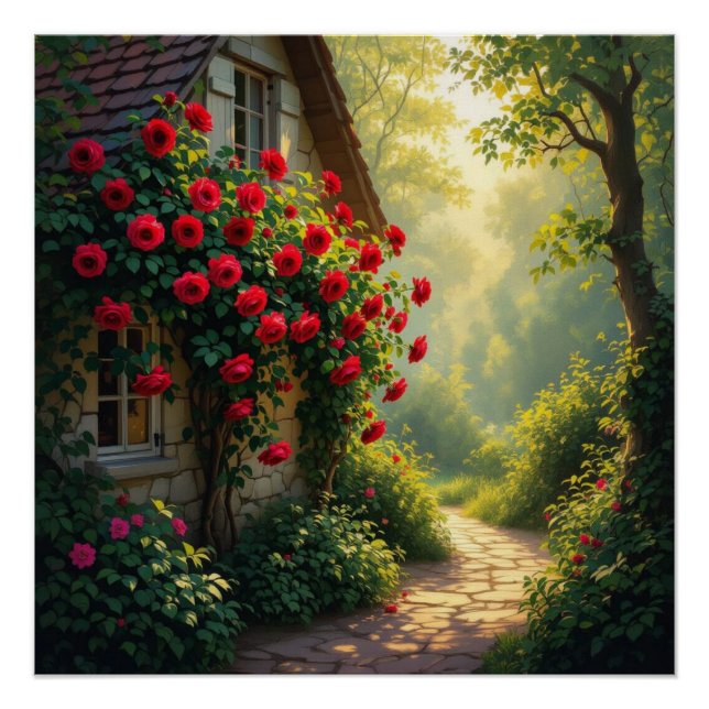 Rose Flower Poster (Front)