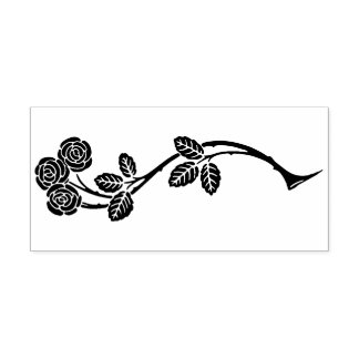 Rose Flower Rubber Stamp