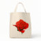 Rose Flower Tote Bag Red Rose Beach Tote Bags