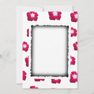 Rose flower wedding invitation