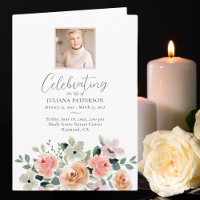 Rose Flowers Celebration of Life Photos Funeral