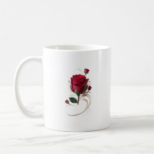 Rose flowers mug
