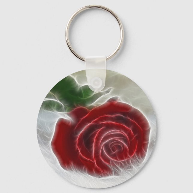 Rose Fractal Key Ring (Front)