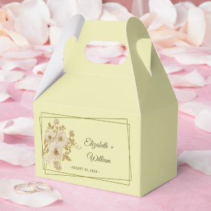 Rose Frame –  Celestial Yellow Wedding Favour Box