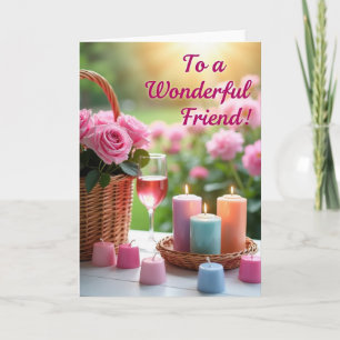 Rose Friend Celebration Card