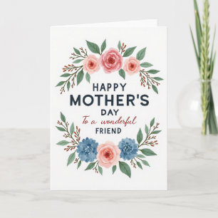 Rose Friend Mothers Day Card