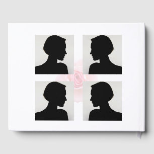 Rose funeral guest book
