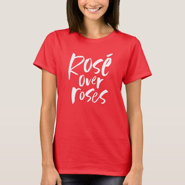 Rosé funny friendship anti-Valentine's Day T-Shirt (Front)