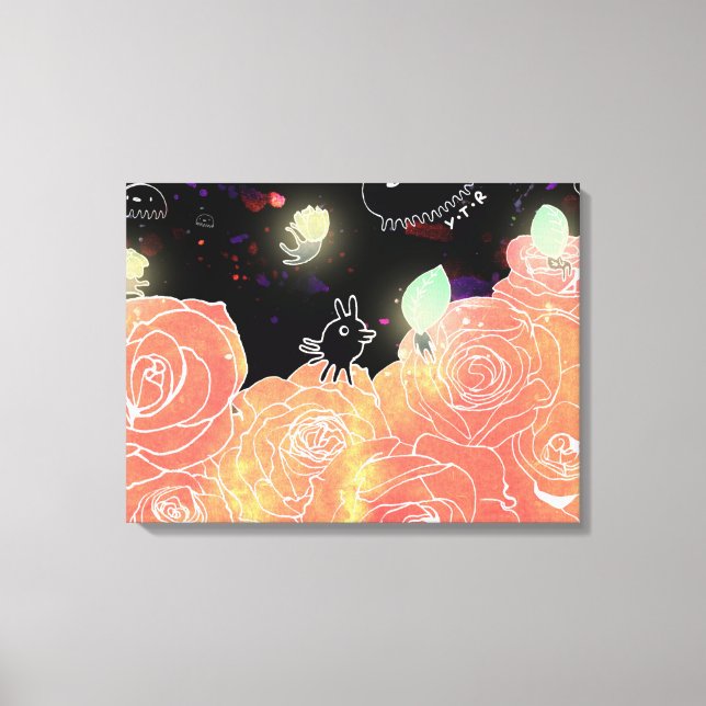 Rose garden 2014 canvas print (Front)