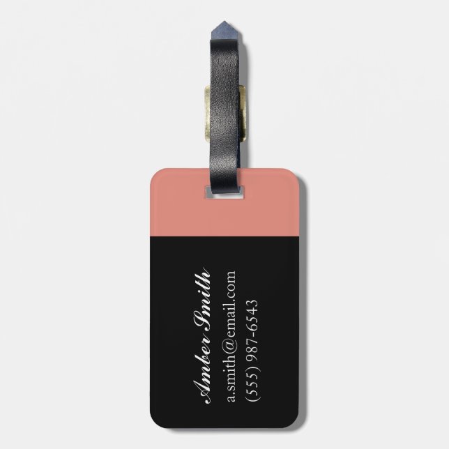 Rose garden 2014 luggage tag (Back Vertical)