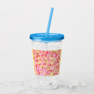Rose garden acrylic tumbler