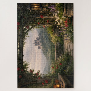 Rose Garden Arch Castle Jigsaw Puzzle