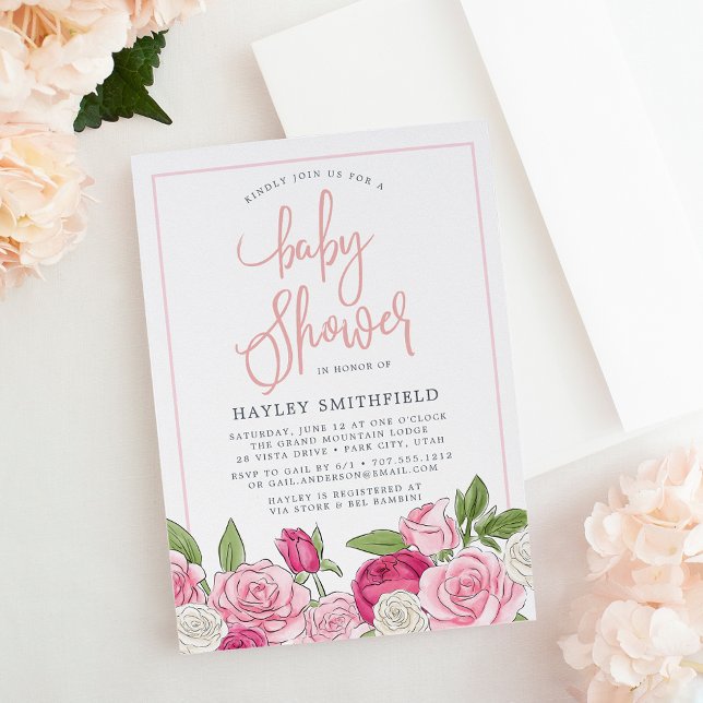 Rose Garden | Baby Shower Invitation (Creator Uploaded)
