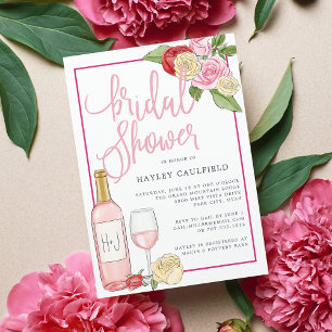 Rosé Garden Bridal Shower Invitation