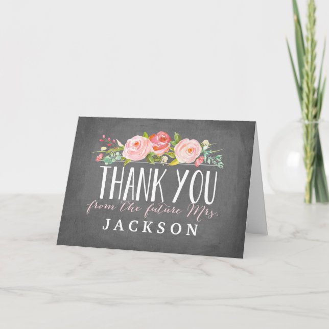 Rose Garden | Bridal Shower Thank You Card (Front)