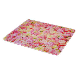 Rose garden cutting board