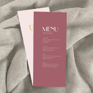 Rose Garden   Dark Rose Wedding dinner drink menu