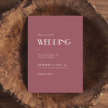 Rose Garden | Dark Rose Wedding Invitation