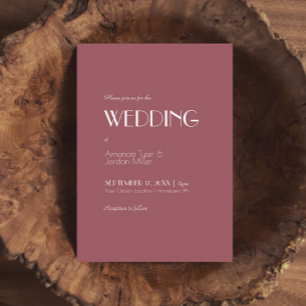 Rose Garden   Dark Rose Wedding Invitation