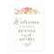 Rose Garden Floral Wedding Welcome Sign