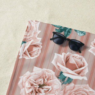 Rose Garden Heritage Beach Towel