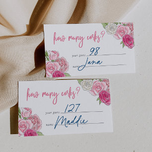 Rosé Garden "How Many Corks" Guessing Game Card