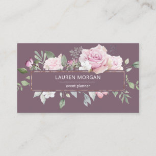 Rose Garden Mauve   Business Card