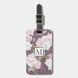 Rose Garden Mauve ⎢Monogram Luggage Tag