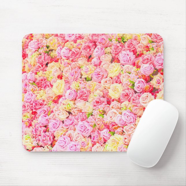 Rose garden mouse pad (With Mouse)