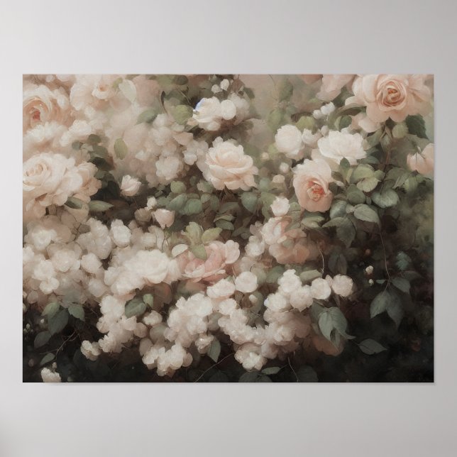 Rose Garden painting - still life painting  Poster (Front)