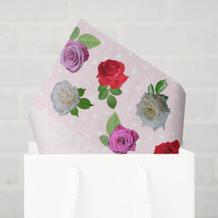Rose Garden Party Bridal Shower Tissue Paper