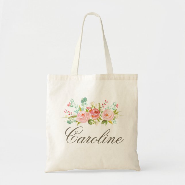 Rose Garden Personalised Tote Bag (Front)