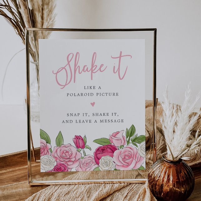 Rosé Garden Photo Guestbook Sign (Creator Uploaded)