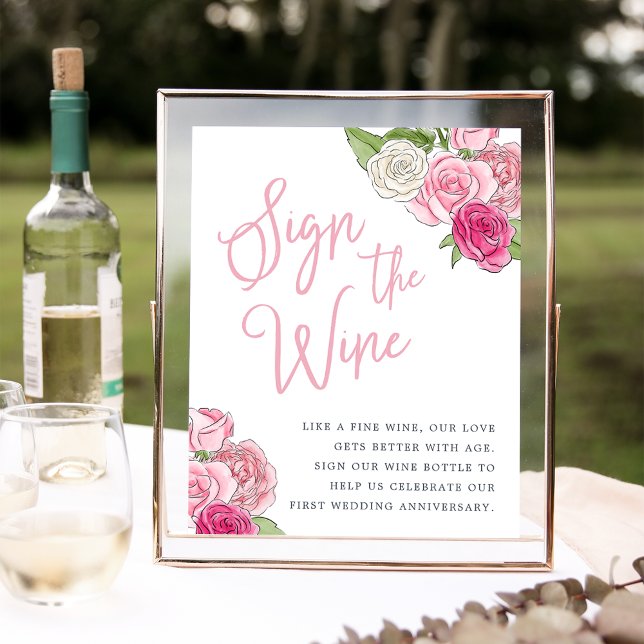 Rosé Garden "Sign the Wine" Sign (Creator Uploaded)
