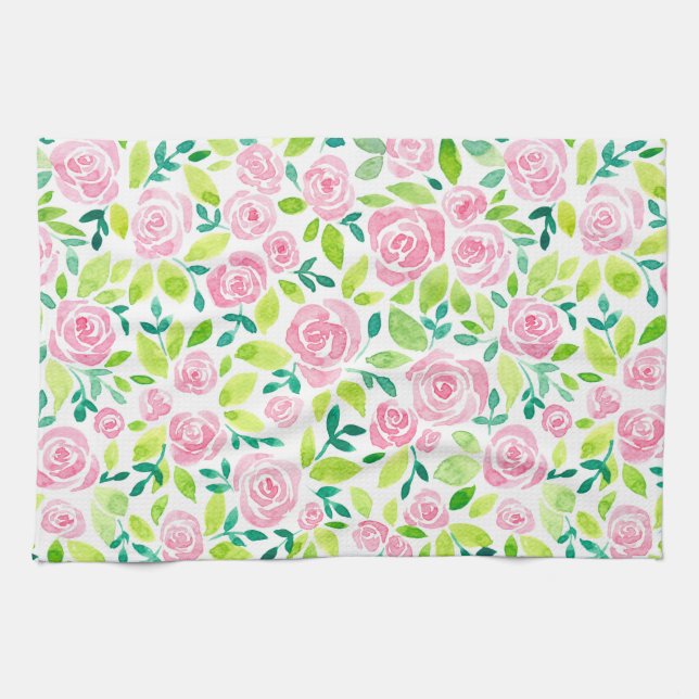Rose garden tea towel (Horizontal)