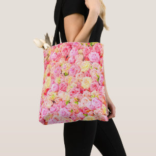 Rose garden tote bag