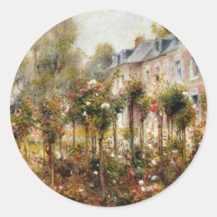 Rose Garden Wargemont by Renoir Classic Round Sticker