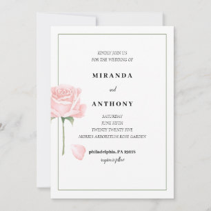 Rose Garden Wedding Invitation