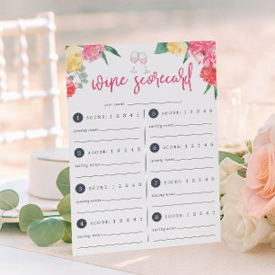 Rosé Garden   Wine Tasting Scorecard