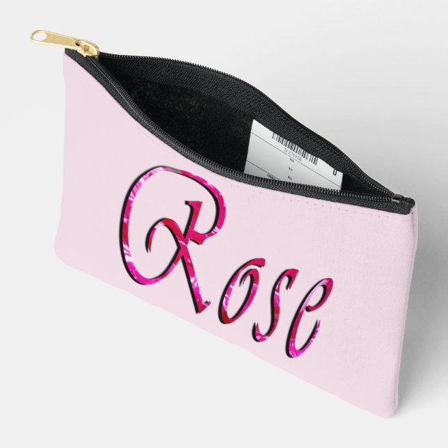 Rose Girls Name, Accessory Pouch (Open)