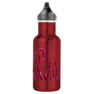 Rose, Girls Name, Logo, Reusable Water Bottle. 532 Ml Water Bottle