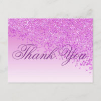 Rose Glitter Pink Shades Thank You