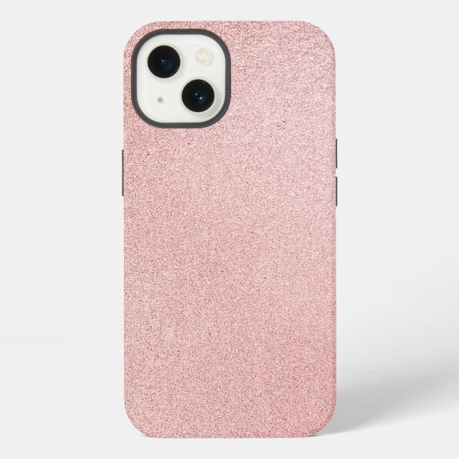 Rose glitter sparkle iPhone case (Back)
