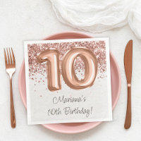  Rose Gold 10th Birthday Party